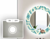Runder Dekorativer Spiegel Mit LED-beleuchtung Für Badezimmer - Abstrac Seamless #4