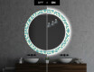 Runder Dekorativer Spiegel Mit LED-beleuchtung Für Badezimmer - Abstrac Seamless #7