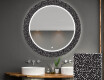 Rund Dekorativ Spegel Med Led-belysning För Badrummet - Dotts #1