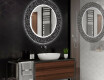 Rund Dekorativ Spegel Med Led-belysning För Badrummet - Dotts #2
