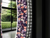 Rund Dekorativ Spegel Med Led-belysning För Badrummet - Elegant Flowers #11