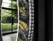 Rund Dekorativ Spegel Med Led-belysning För Badrummet - Goldy Palm #11
