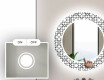 Rund Dekorativ Spegel Med Led-belysning För Badrummet - Industrial #4
