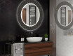 Rund Dekorativ Spegel Med Led-belysning För Badrummet - Microcircuit #2