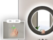 Rund Dekorativ Spegel Med Led-belysning För Badrummet - Microcircuit #5