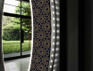 Rund Dekorativ Spegel Med Led-belysning För Badrummet - Ornament #11