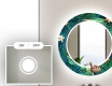 Rund Dekorativ Spegel Med Led-belysning För Badrummet - Tropical #4