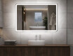 Badrumsspegel med LED-belysning Spegel L146