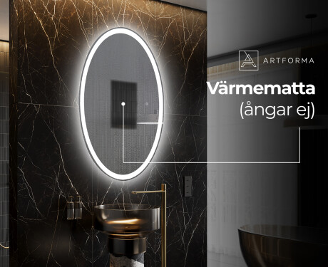 Badrumsspegel med LED-belysning Spegel L227 #8