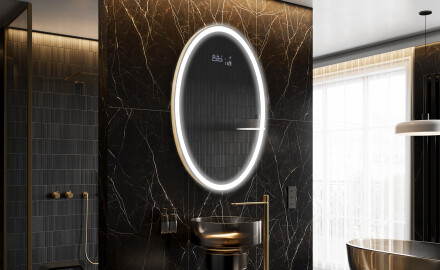 Badrumsspegel med LED-belysning Spegel L227