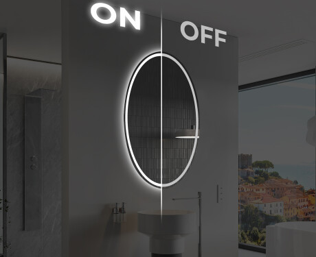 Badrumsspegel med LED-belysning Spegel L228 #3