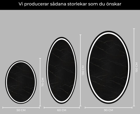 Badrumsspegel med LED-belysning Spegel L228 #4
