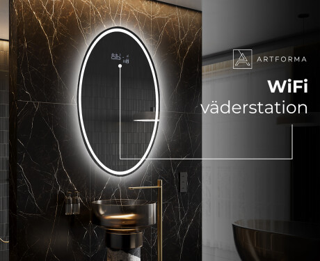 Badrumsspegel med LED-belysning Spegel L228 #6