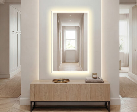 Vertikal Badrumsspegel med LED-belysning Spegel L01