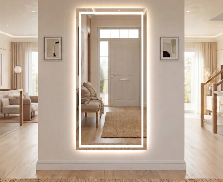 Vertikal Badrumsspegel med LED-belysning Spegel L15