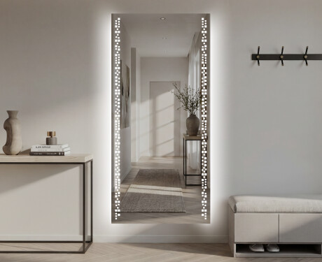 Vertikal Badrumsspegel med LED-belysning Spegel L38