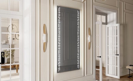 Vertikal Badrumsspegel med LED-belysning Spegel L38