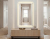 Vertikal Badrumsspegel med LED-belysning Spegel L49
