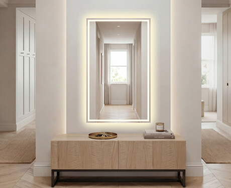 Vertikal Badrumsspegel med LED-belysning Spegel L49
