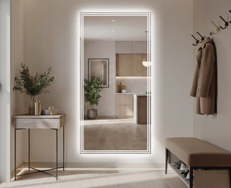 Vertikal Badrumsspegel med LED-belysning Spegel L57