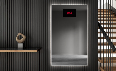 Vertikal Badrumsspegel med LED-belysning Spegel L58