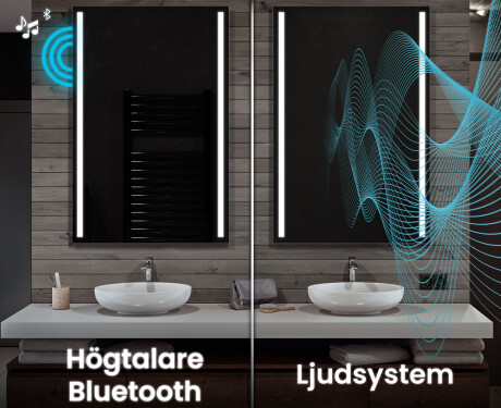 Vertikal Badrumsspegel med LED-belysning Spegel L02 #7