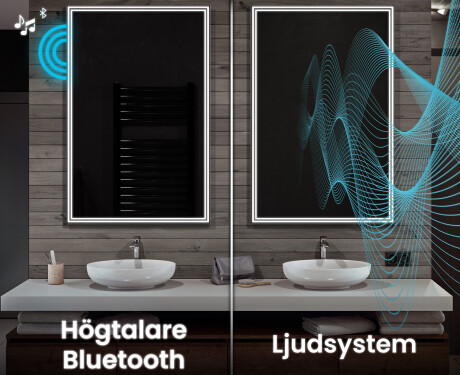 Vertikal Badrumsspegel med LED-belysning Spegel L57 #7