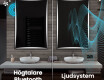 Vertikal Badrumsspegel med LED-belysning Spegel L77 #7