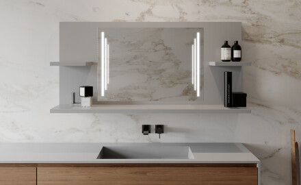 Ljusspegel Med Hyllor LED L27