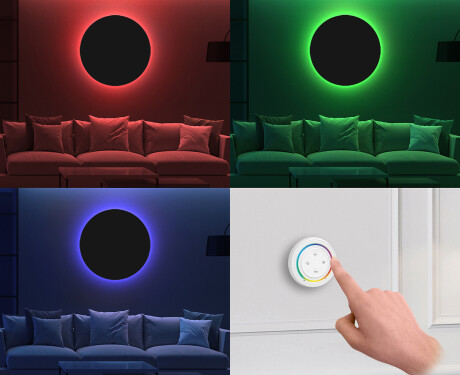 Runda modern spegel dekoration L175 #11