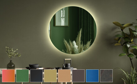 Runda modern spegel dekoration L175