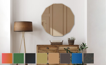 Runda väggdekoration spegel L176