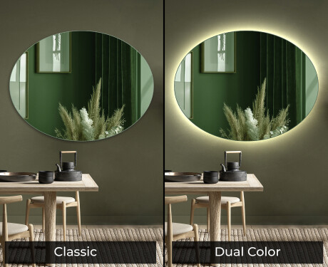 Oval måttbeställ spegel dekoration L178 #9