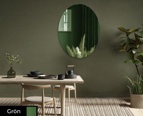 Oval väggdekoration spegel L179 #1