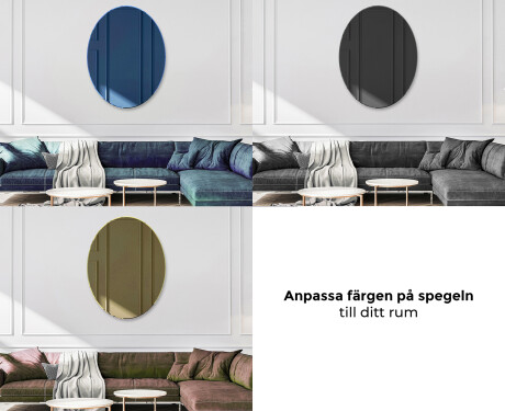 Oval väggdekoration spegel L179 #10
