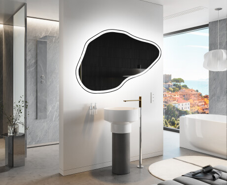 LED Badrumsspegel med oregelbunden form P222 #9