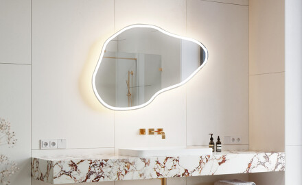LED Badrumsspegel med oregelbunden form P222