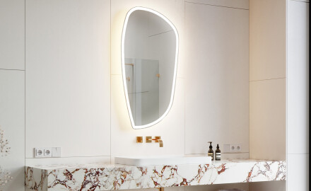 LED Badrumsspegel med oregelbunden form I222