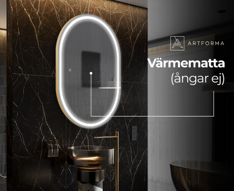 Badrumsspegel med LED-belysning Spegel L231 #8