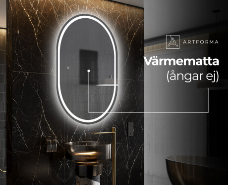 Badrumsspegel med LED-belysning Spegel L231 #8