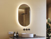 Badrumsspegel med LED 50x80cm med kallt LED-ljus 7000K, varmt ljus 3000K eller neutralt ljus 4500K