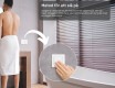 Badrumsspegel med LED 50x80cm med kallt LED-ljus 7000K, varmt ljus 3000K eller neutralt ljus 4500K #4