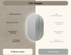 Badrumsspegel med LED 50x80cm med kallt LED-ljus 7000K, varmt ljus 3000K eller neutralt ljus 4500K #6