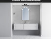 LED Badrumsspegel med oregelbunden form Y222 #4