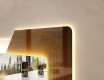 Badrumsspegel med LED-belysning Spegel - Retro #2