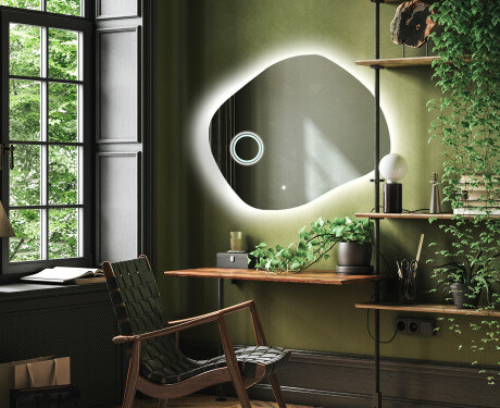 LED Badrumsspegel med oregelbunden form R221 #4