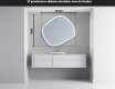 LED Badrumsspegel med oregelbunden form R222 #4