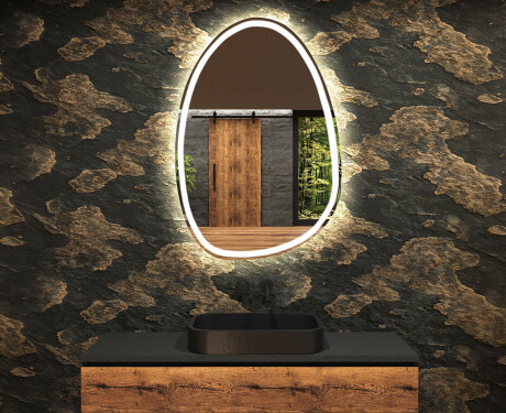 LED Badrumsspegel med oregelbunden form SF222