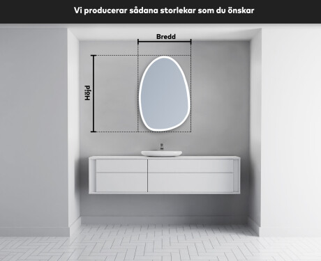 LED Badrumsspegel med oregelbunden form SF222 #5