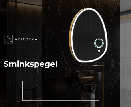 LED Badrumsspegel med oregelbunden form SF222 #6